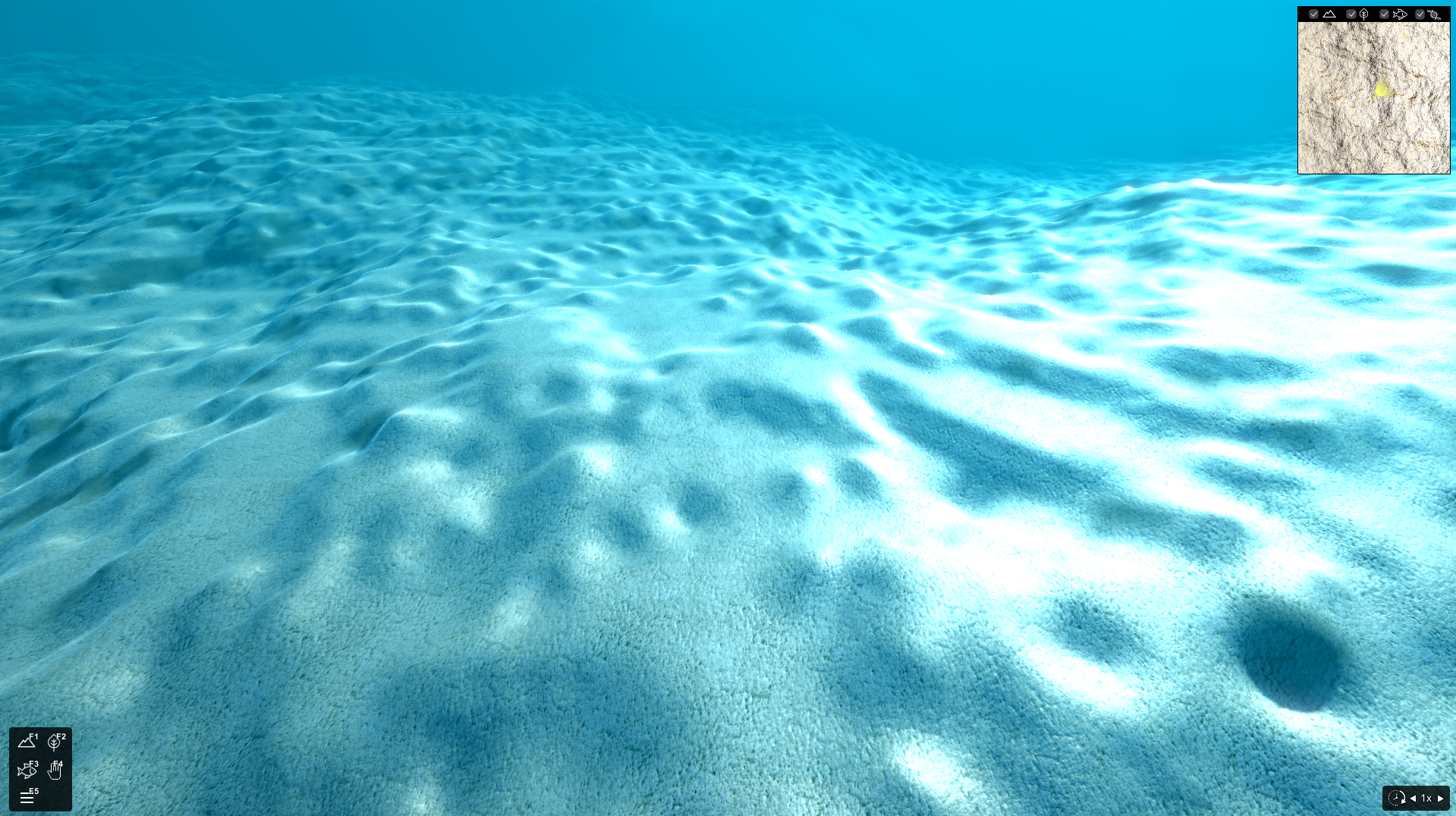 Sur cette image, je vous montre un océan vide est qui rdt prêt à abrité toutes les espèces Maritimes